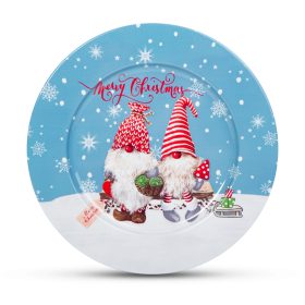 Family 58555A Karácsonyi tálca - fém  - manós - 33 cm