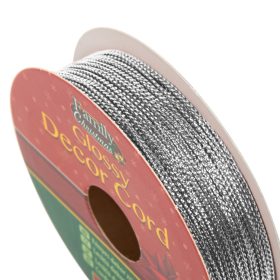 Family 58569B Fényes dekor zsinór - 10 m - ezüst