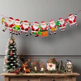   Family 58585B Karácsonyi papír girland - 8 db Mikulás - 3,5 m