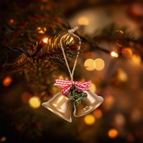 Family 58590B Karácsonyi dekor - harang - barna színben