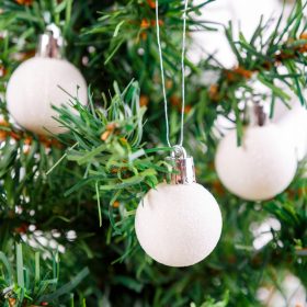   Family 58777A Karácsonyfadísz szett - glitteres fehér - 17 db / szett