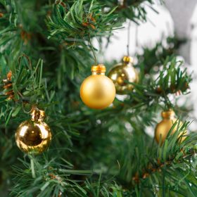   Family 58787C Karácsonyfadísz szett - 3 féle arany - 2 cm - 36 db / szett