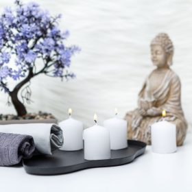   Vog&Arths 58813D Gyertya szett - fehér, illatmentes - 4 x 45 g