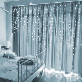   Family 58902B Fényfüggöny - 100 db LED - hidegfehér - hálózati - IP44 - 2,2 m - 8 program
