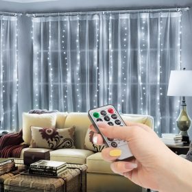   Family 58905B Fényfüggöny - 300 db hidegfehér microLED-del - 3 x 3 m - 230V - távirányítós