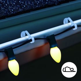   Family 58944B Ereszcsatorna akasztó szett - átlátszó, dupla - 50 db / csomag