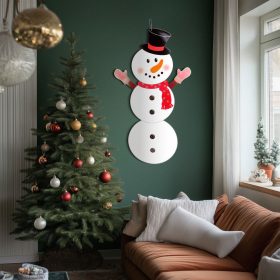   Family 58965B Karácsonyi dekoráció - hóember - papír - 90 cm