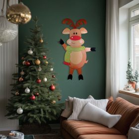   Family 58965C Karácsonyi dekoráció - rénszarvas - papír - 90 cm