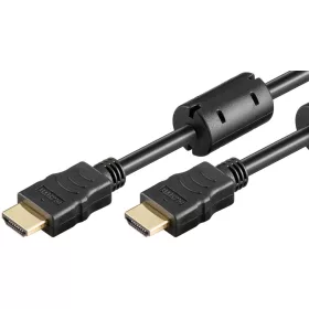  Goobay 61299 HDMI kábel aranyozott 2.0, Ferrit 1m, 4 K, fekete