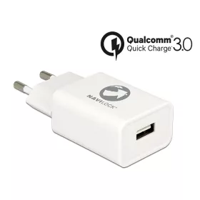   Navilock Töltő 1 db USB A-típusú csatlakozó, Qualcomm  Quick Charge   3.0 (gyorstöltő) technológia,