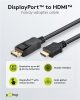 Goobay 64835 DisplayPort v1.1 - HDMI kábel, 1m, 4K/30Hz, Fekete