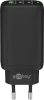 Goobay 65407 PD GaN USB-A / 2x USB-C Hálózati töltő - Fekete (65W)