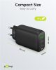 Goobay 65407 PD GaN USB-A / 2x USB-C Hálózati töltő - Fekete (65W)