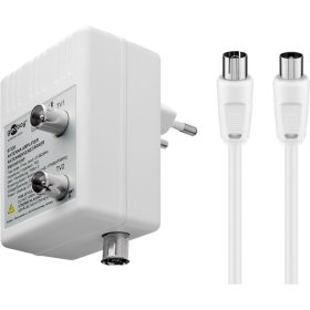   Goobay 67226 Kábel TV erősítő 2x10 dB (DVB-T / DVB-T2 / DVB-C)