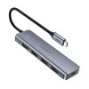 Ugreen USB - 4xUSB 3.2 Gen 1 HUB elosztó micro USB energia ellátással szürke