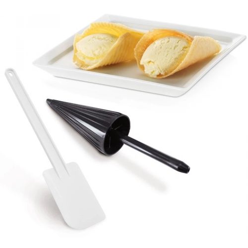 Trisa 734070 Ostyasütő, Sajtostallér sütő, 1000W, fehér, 4 minta, 7 recept, Tapadásmentes felület