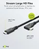 Goobay 79421 Adatkábel  90° - Type-C / Type-C - fekete - 1 m - 3 A - 60 W