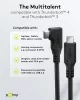Goobay 79421 Adatkábel  90° - Type-C / Type-C - fekete - 1 m - 3 A - 60 W