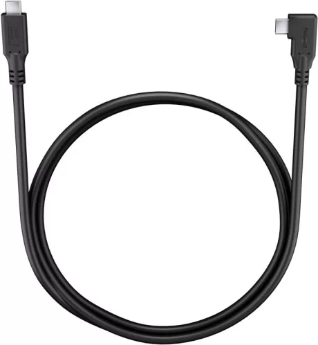Goobay 79421 Adatkábel  90° - Type-C / Type-C - fekete - 1 m - 3 A - 60 W