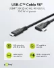 Goobay 79431 Adatkábel 90° - Type-C / Type-C - fekete - 2 m - 5 A - 100 W