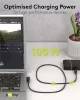 Goobay 79431 Adatkábel 90° - Type-C / Type-C - fekete - 2 m - 5 A - 100 W