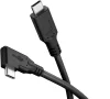 Goobay 79432 Adatkábel 90° - Type-C / Type-C - fekete - 1 m - 5 A - 240 W