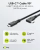 Goobay 79432 Adatkábel 90° - Type-C / Type-C - fekete - 1 m - 5 A - 240 W