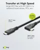 Goobay 79432 Adatkábel 90° - Type-C / Type-C - fekete - 1 m - 5 A - 240 W