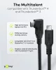 Goobay 79432 Adatkábel 90° - Type-C / Type-C - fekete - 1 m - 5 A - 240 W