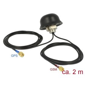   Navilock GNSS GALILEO GPS GSM GSM UMTS LTE antenna SMA csatlakozó 5 / 2 dBi RG-174 2 m-es omni aktív