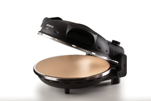 ARIETE 917.BK DaGennaro pizzasütő, fekete, 400 °C hőmérséklet, 33 cm sütőlap