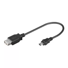   Goobay 95006 2.0 USB kábel 0,2m ,  USB A aljzat - Mini USB 5 pólusú dugó