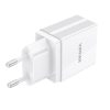 Vipfan AC-E2 2 x USB-A Hálózati töltő - Fehér 12W, 2,1A