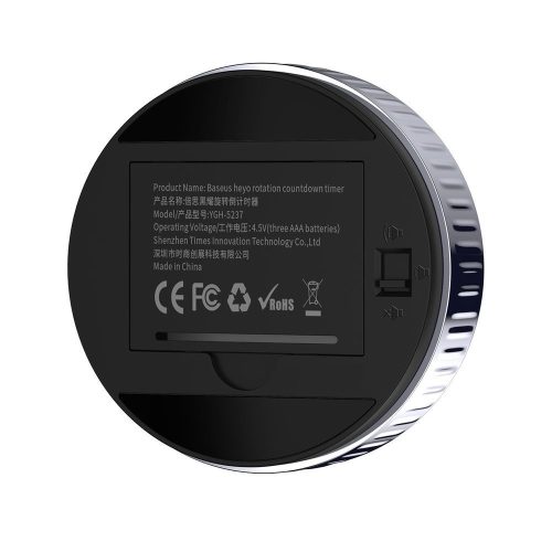 Baseus otthon, Heyo forgatható visszaszámláló időzítő óra, fekete (ACDJS-01)