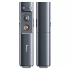   Baseus ACFYB-0G Orange Dot Wireless Presenter, piros  Lézerrel, Windows, Macos, Szürke