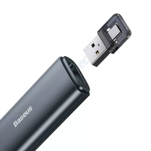 Baseus ACFYB-0G Orange Dot Wireless Presenter, piros  Lézerrel, Windows, Macos, Szürke