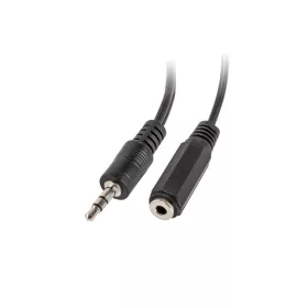   LANBERG MINIJACK 3.5MM(M) 3PIN->2X MINIJACK 3.5MM(F) 3PIN ADAPTER KÁBEL 10CM FEKETE