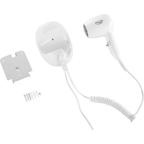 Adler AD2252 Hajszárító, Falra Szerelhető Tartóval, 1600W