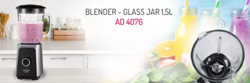 Adler AD 4076 Turmixgép - Fekete/Acél