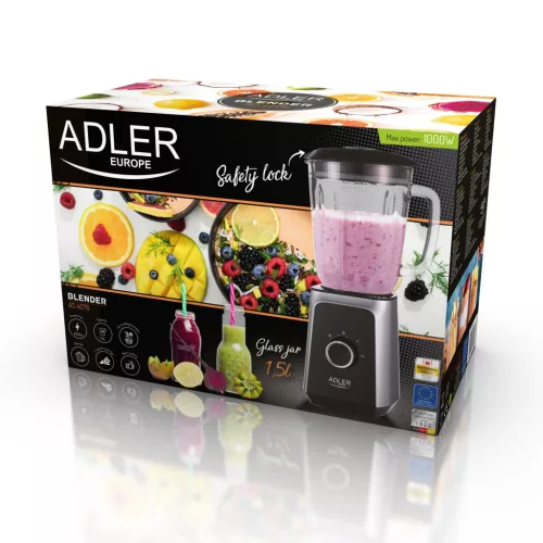 Adler AD 4076 Turmixgép - Fekete/Acél