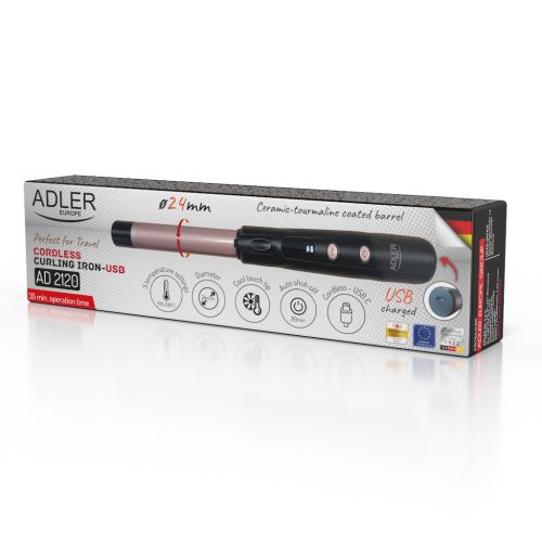 Adler AD2120 Vezeték nélküli hajgöndörítő