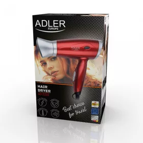 Adler AD2220 Hajszárító, 1400W, Piros
