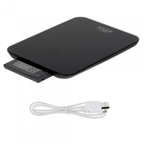 Adler AD3167B Konhyai mérleg USB töltéssel, 10kg