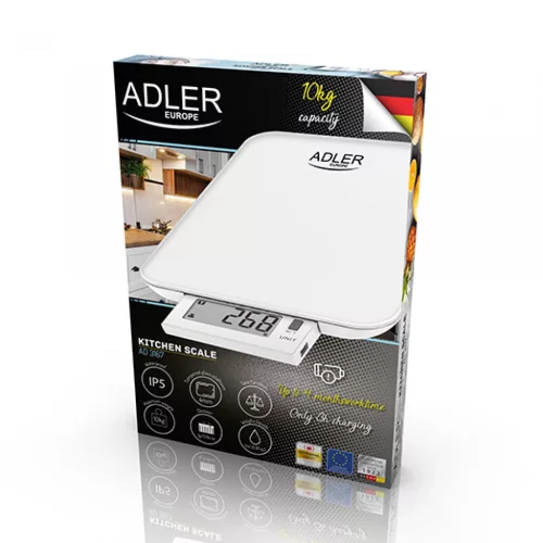 Adler AD3167 Konhyai mérleg USB töltéssel, 10kg