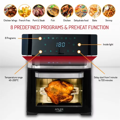 Adler AD6309 elektromos grill 8az1-ben