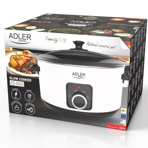 Adler AD 6413w Lassú főzőedény 5,8L