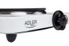 Adler AD6503 1 személyes főzőlap, 185mm-es főző felület, 1500W, Fehér