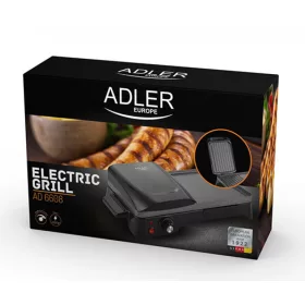 Adler AD6608 Elektromos Grillsütő, 2200W, Fekete