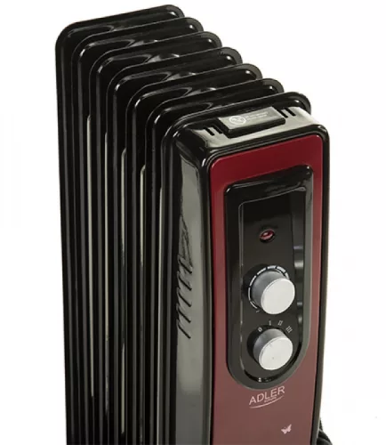 Adler AD7801 Héttagú Olajradiátor, Piros Fekete