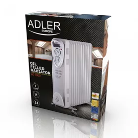 Adler AD7809 11 tagú olajradiátor, 2500W, szürke